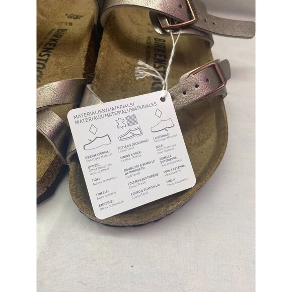 Birkenstock Women's 5-5.5 Mayari Graceful Taupe Birko-Flor Thong Sandal NIB - Picture 5 of 14